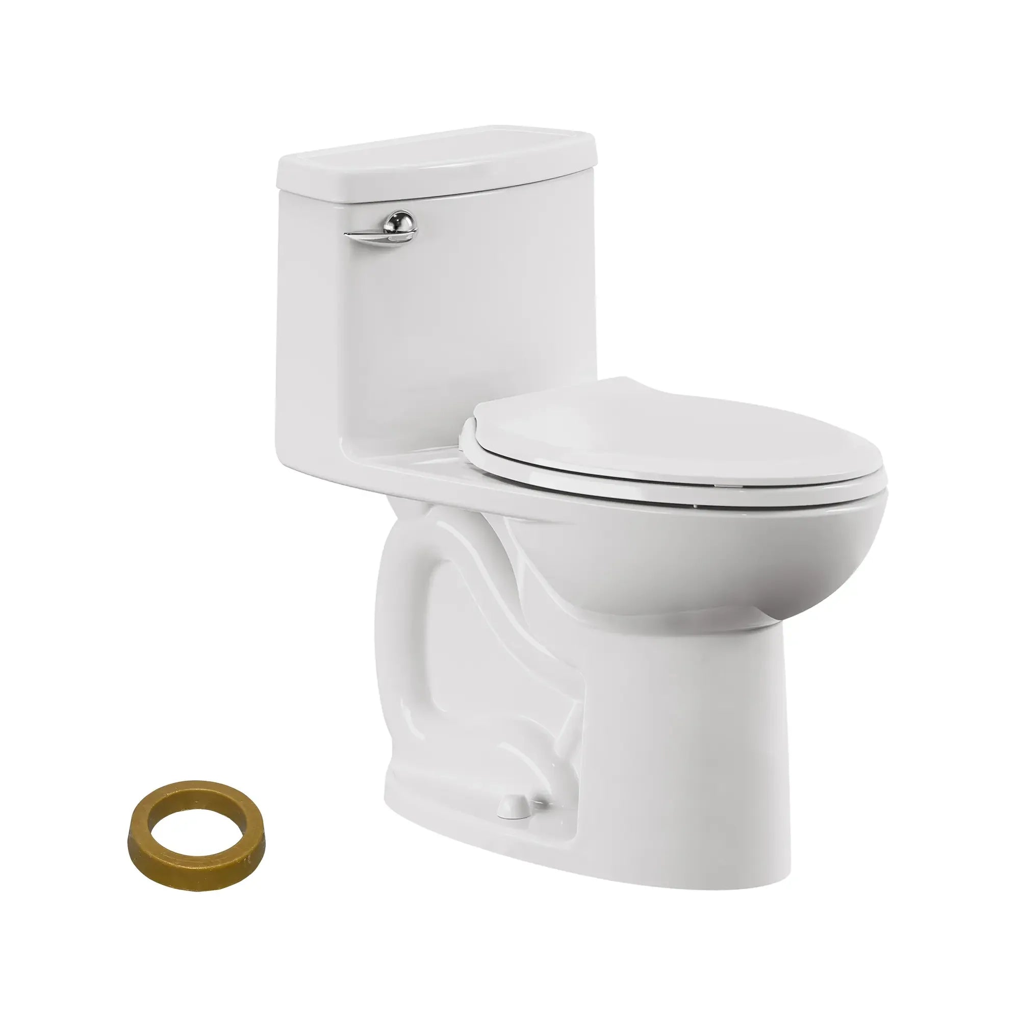 Compact Cadet® 3 One-Piece 1.28 GPF/4.8 LPF Elongated Toilet with Soft-Close Seat - Water-Saving Chair Height Design for Small Bathrooms & Powder Rooms