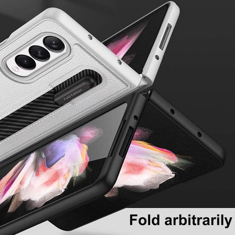 Samsung Galaxy Z Fold 3 S Pen Holder Case with Slot - Premium Protective Cover for Note Taking & Productivity