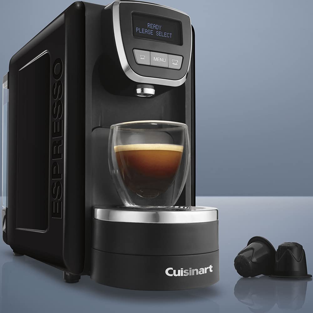 Cuisinart EM-15 Stainless Steel Espresso Machine with Milk Frother - Professional Home Barista Coffee Maker Bundle with 1 Year Extended Warranty | Perfect for Kitchen, Office & Small Coffee Shops