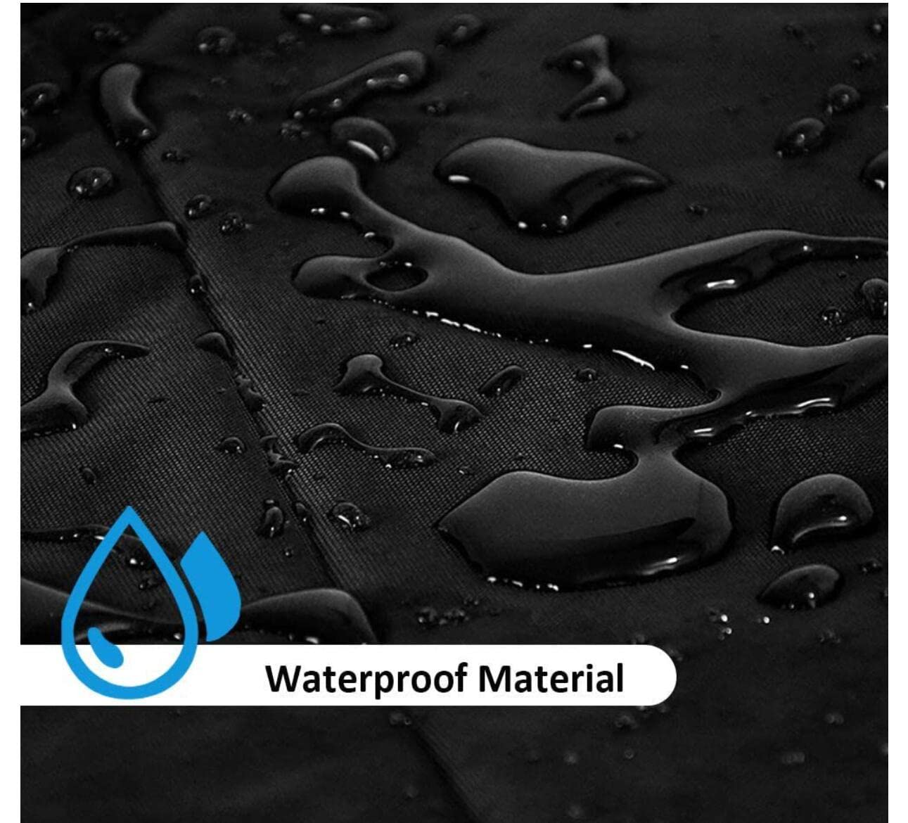 AMSAMOTION Waterproof BBQ Grill Cover 71x68cm, 210D Dustproof UV-Resistant Anti-Aging Outdoor Grill Protector – Fits Most Gas & Charcoal Grills for Patio, Backyard, and Camping Use