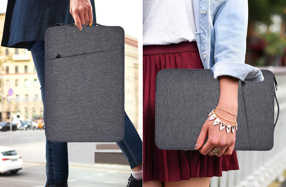 17.3 Inch Portable Monitor Carrying Case - Protective Laptop Bag for ASUS, UPERFECT & ViewSonic Screens (Space Gray) | Perfect for Travel, Office & Remote Work