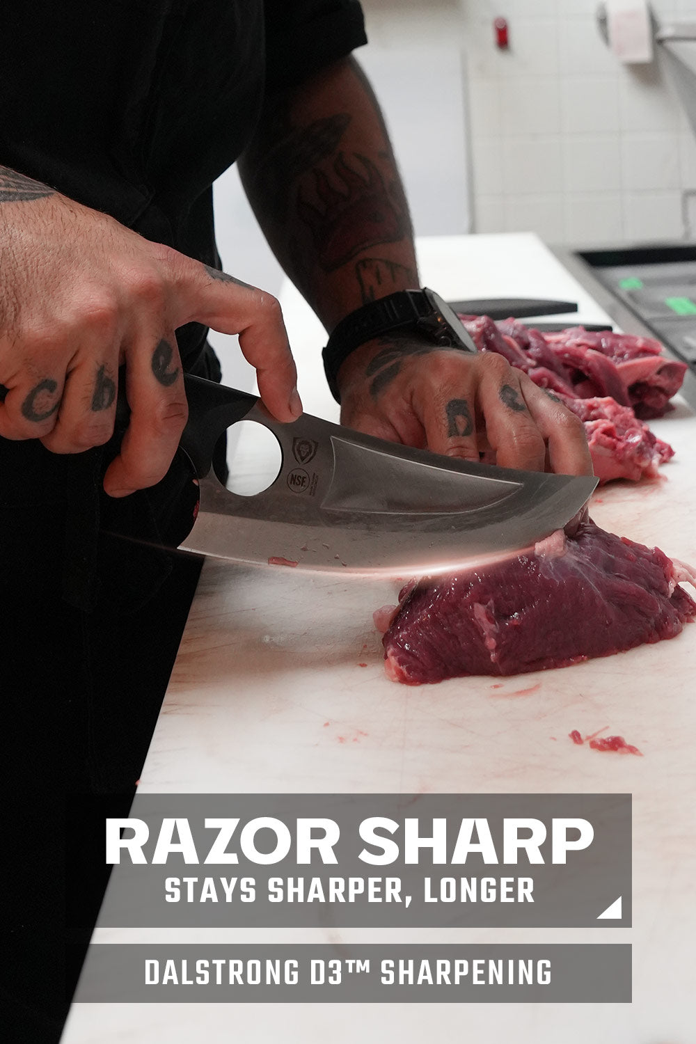 Dalstrong Venator Gladiator Series R 7-Inch Chef & Utility Knife - NSF Certified Professional Kitchen Knife for Slicing, Dicing & Food Prep