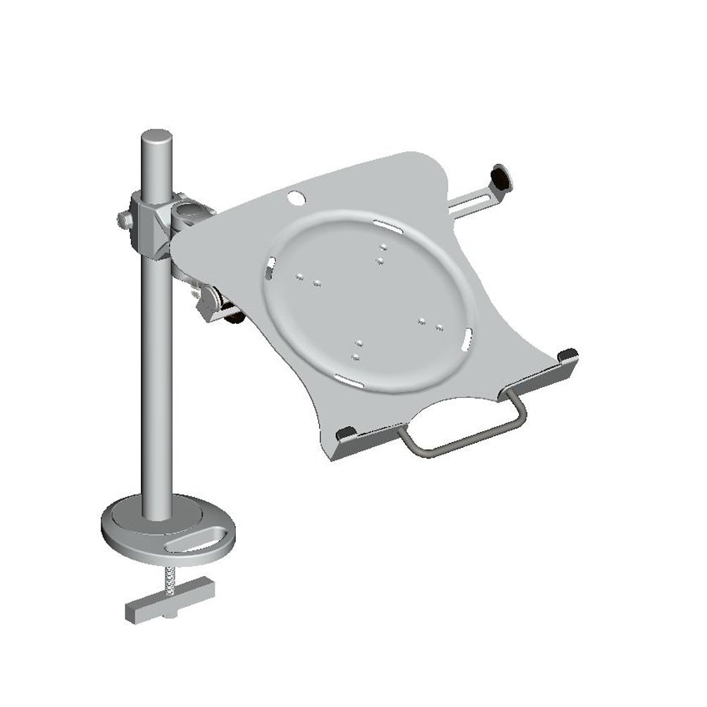 Newstar NOTEBOOK-V100 Adjustable Laptop Mount Stand - VESA 75x75 to 100x100mm Compatible - Silver - Perfect for Home Office, Gaming & Workspace Setup