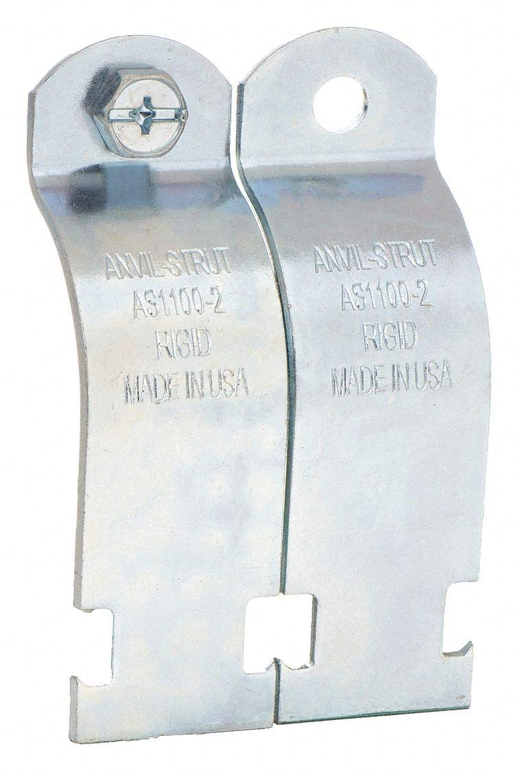 1/2 Inch Strut Pipe Clamp - Heavy Duty Metal Pipe Hanger for Electrical Conduit, Plumbing & HVAC Systems - Perfect for Home Improvement, Construction & Industrial Use