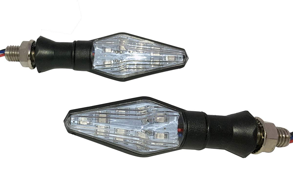 2015 Kawasaki Ninja 300 LED Sequential Turn Signals - Black Smoke Lens Blinkers & Indicators for Motorcycle Safety - Upgrade Your Bike for Day & Night Riding