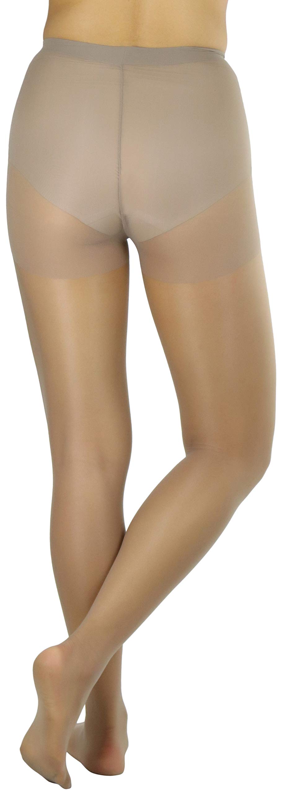 ToBeInStyle Women's Control Top Sheer Footed Pantyhose - Slimming Tights for Work, Dress & Everyday Wear - Comfortable Hosiery Stockings for Office, Party & Formal Occasions