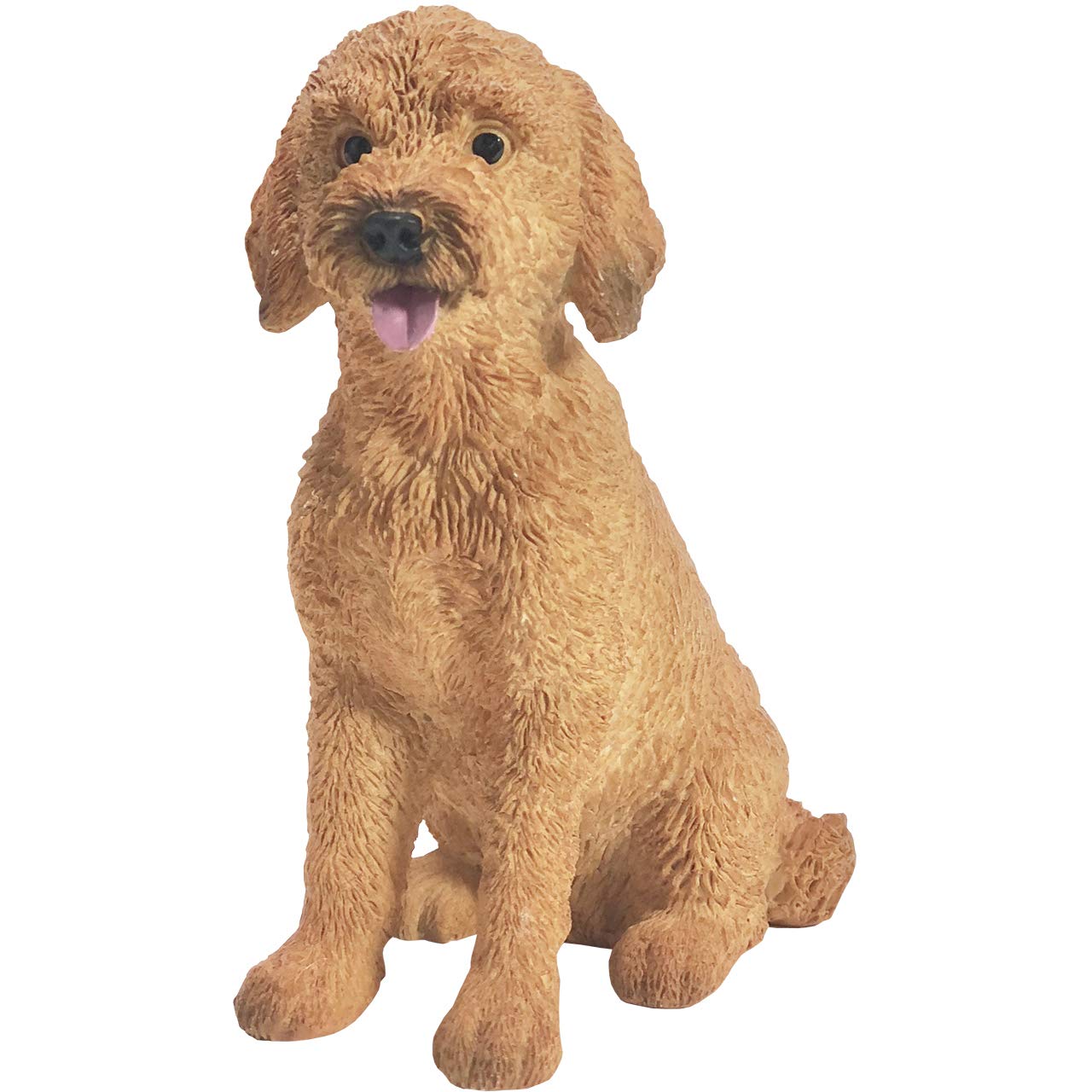 Sandicast Small Size Goldendoodle Sculpture - Handcrafted Sitting Dog Statue for Home Decor, Pet Lover Gift & Collectible | Perfect for Shelves, Desks & Living Room Accents