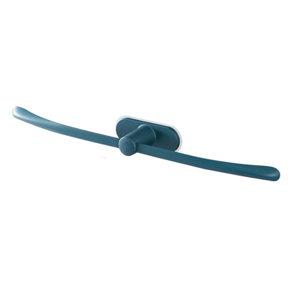 Fevilady Non-Perforated Plastic Towel Rack - Bathroom & Kitchen Towel Holder with Non-Marking Design, Blue | Space-Saving Storage Solution for Small Bathrooms & Apartments