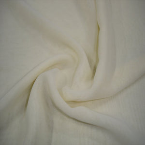 150cm Wide Cream Chiffon Fabric - Perfect for Dresses, Scarves & DIY Sewing Projects