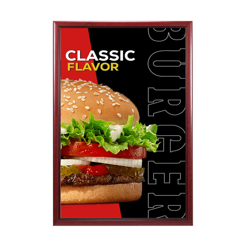 27x40 Wood Poster Frame - Premium Quality Swing Frame for Movie Posters, Art Prints & Memorabilia Display - Perfect for Home Theater, Gallery Walls & Office Decor