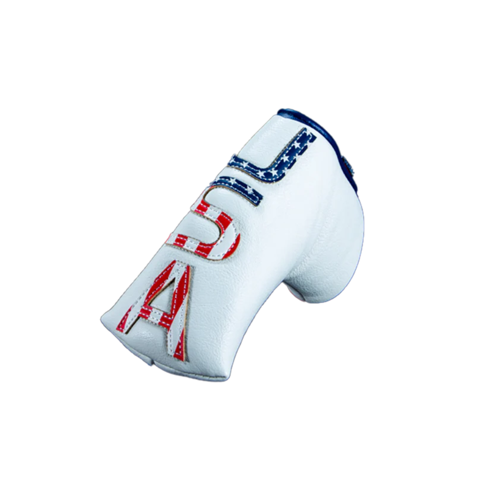Premium CMC Design USA Stripes Blade Putter Headcover - Golf Club Cover for Scotty Cameron & Odyssey Putters - Perfect for Golf Tournaments & Practice Sessions