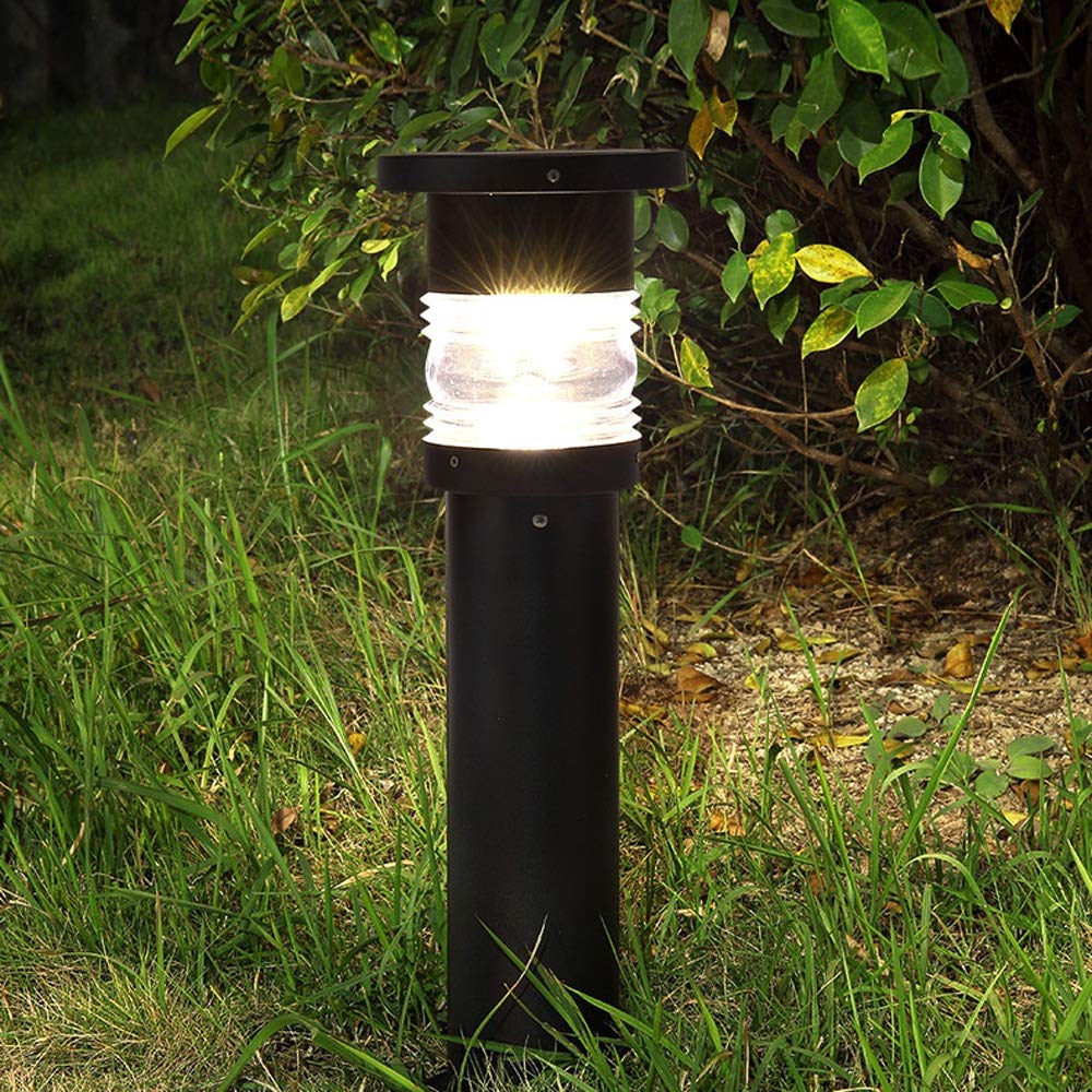 Outdoor LED Solar Post Lights - Waterproof IP44 Rust-Resistant Aluminum Garden & Patio Lighting for Pathways, Lawns, and Porches | Energy-Efficient Black Solar Pillar Lamp for European-Style Landscaping & Street Decor
