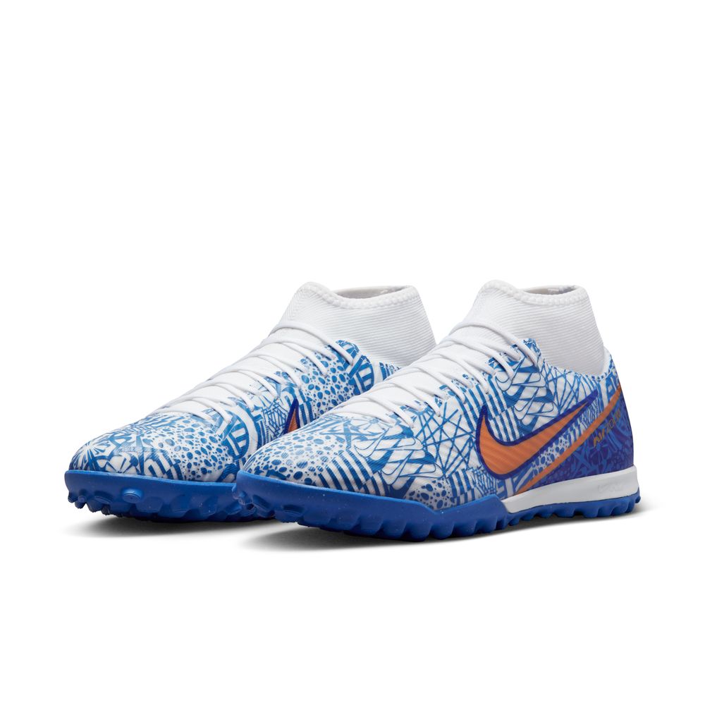 Nike Zoom Mercurial Superfly 9 Academy CR7 Turf Soccer Cleats - Lightweight Football Shoes for Artificial Grass - Perfect for Training, Matches & Outdoor Sports