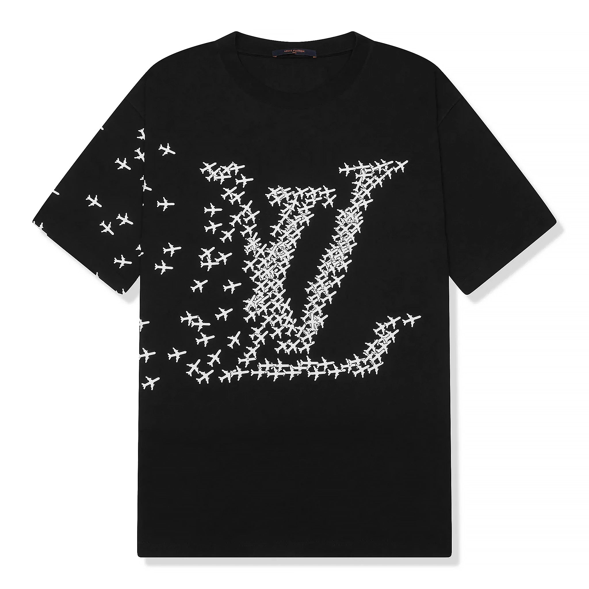 Louis Vuitton 2054 Planes Black T-Shirt for Men - Stylish Graphic Tee for Casual Wear & Street Fashion