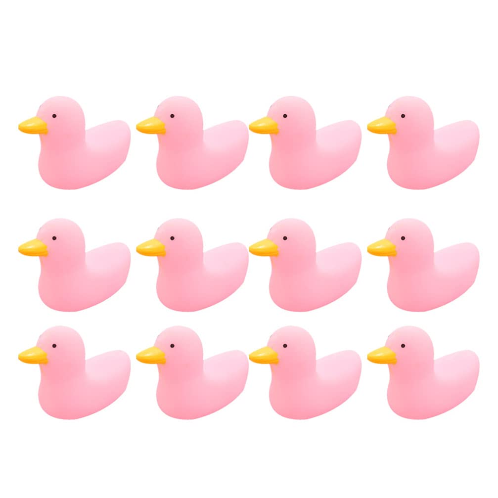 Balacoo 12pcs Soft Squeeze Animal Duck Bath Toys - Sensory Stress Relief & Decompression Toys for Kids - Fun Bathtime, Pool, Beach and Outdoor Play