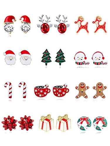 E-Christmas Stud Earrings Set
