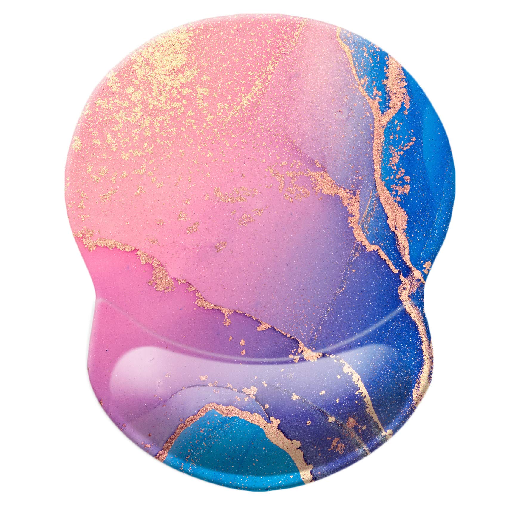 Ergonomic Mouse Pad with Wrist Support - Non-Slip Desk Mat for Office, Computer, Laptop & Mac - Comfortable & Lightweight Gaming Mousepad (Marble Design) - Perfect for Work, Gaming & Long Computer Sessions