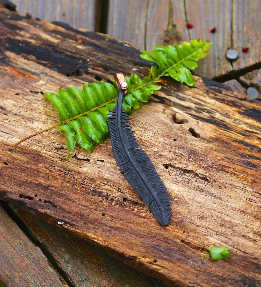 Hand Carved Bali Wood Feather Pendant Necklace - Natural Wooden Bohemian Jewelry for Women - Perfect for Festivals, Beach Vacations & Boho Style Outfits