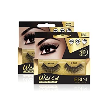 WILD CAT 3D LASH - Voluminous False Eyelashes for Dramatic Eye Makeup | Perfect for Parties, Weddings & Special Occasions