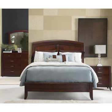 Modus Furniture Solid Wood Nightstand with 3 Drawers - Brighton Collection in Cinnamon Finish | Bedroom Side Table for Storage and Decor