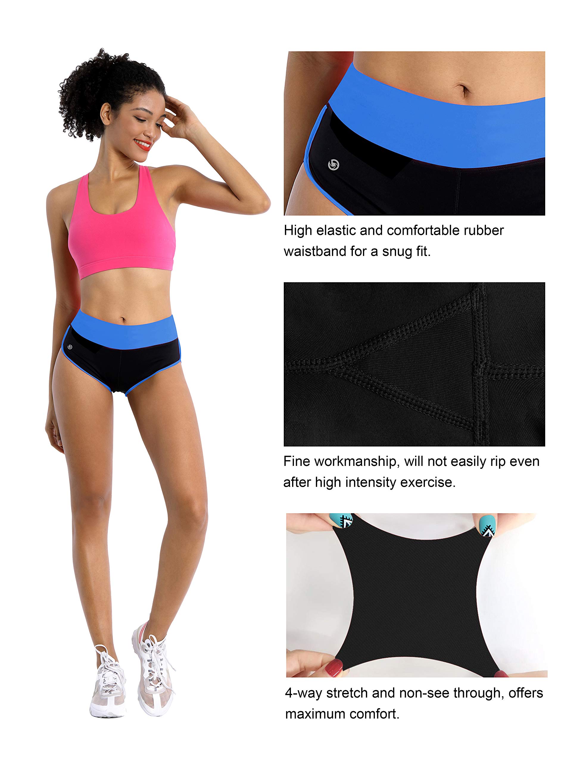BUBBLELIME Women's Sexy Booty Yoga Shorts XS-XXL - High Waisted Tummy Control Workout Shorts for Running, Fitness & Active Wear - Moisture Wicking & UPF 30+ Sun Protection - Perfect for Yoga, Gym & Outdoor Activities