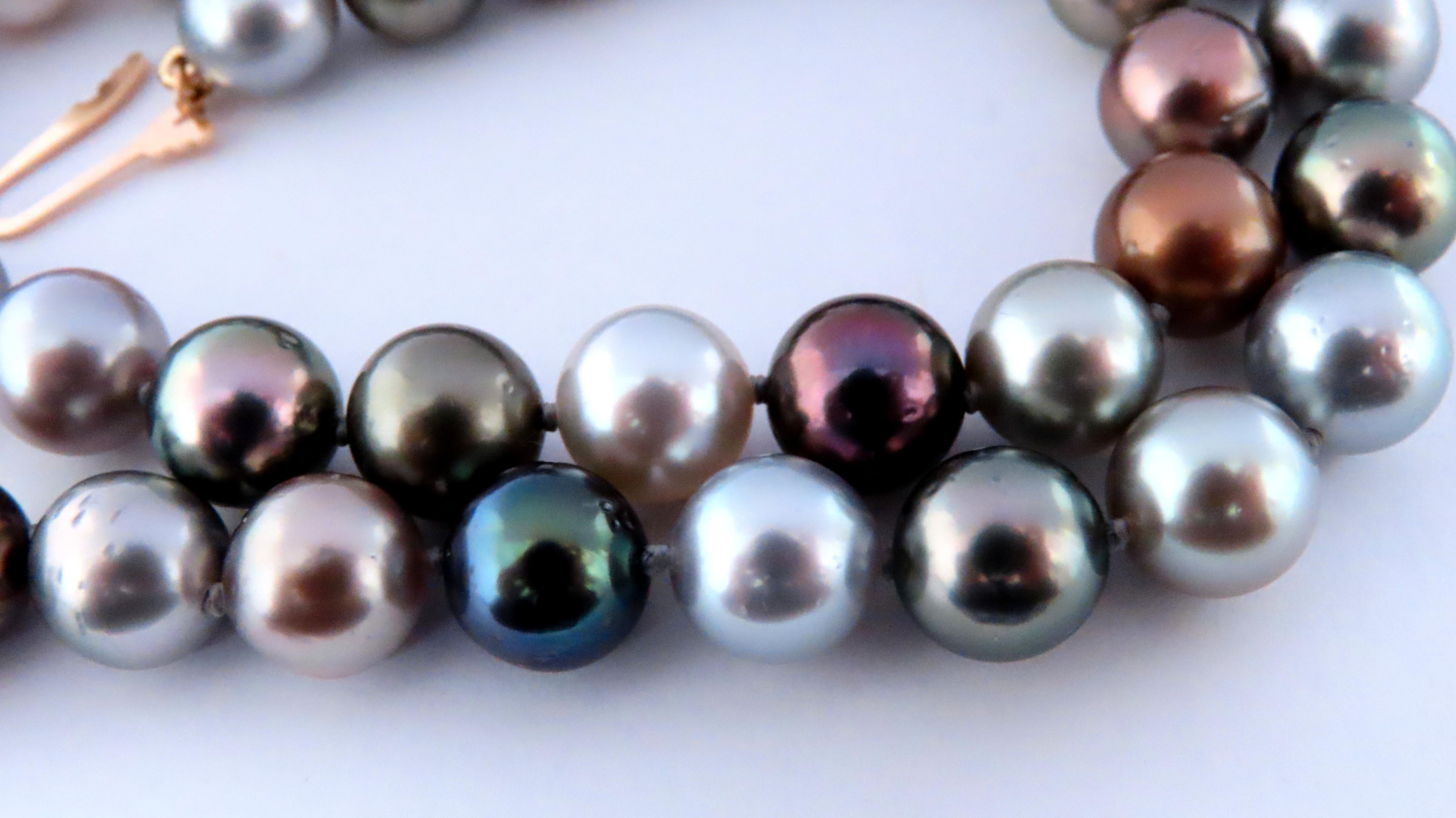 GIA Certified Natural Tahitian Saltwater Pearl Necklace - Pinctada Margaritifera, Untreated & High Quality | Perfect for Weddings, Anniversaries & Special Occasions