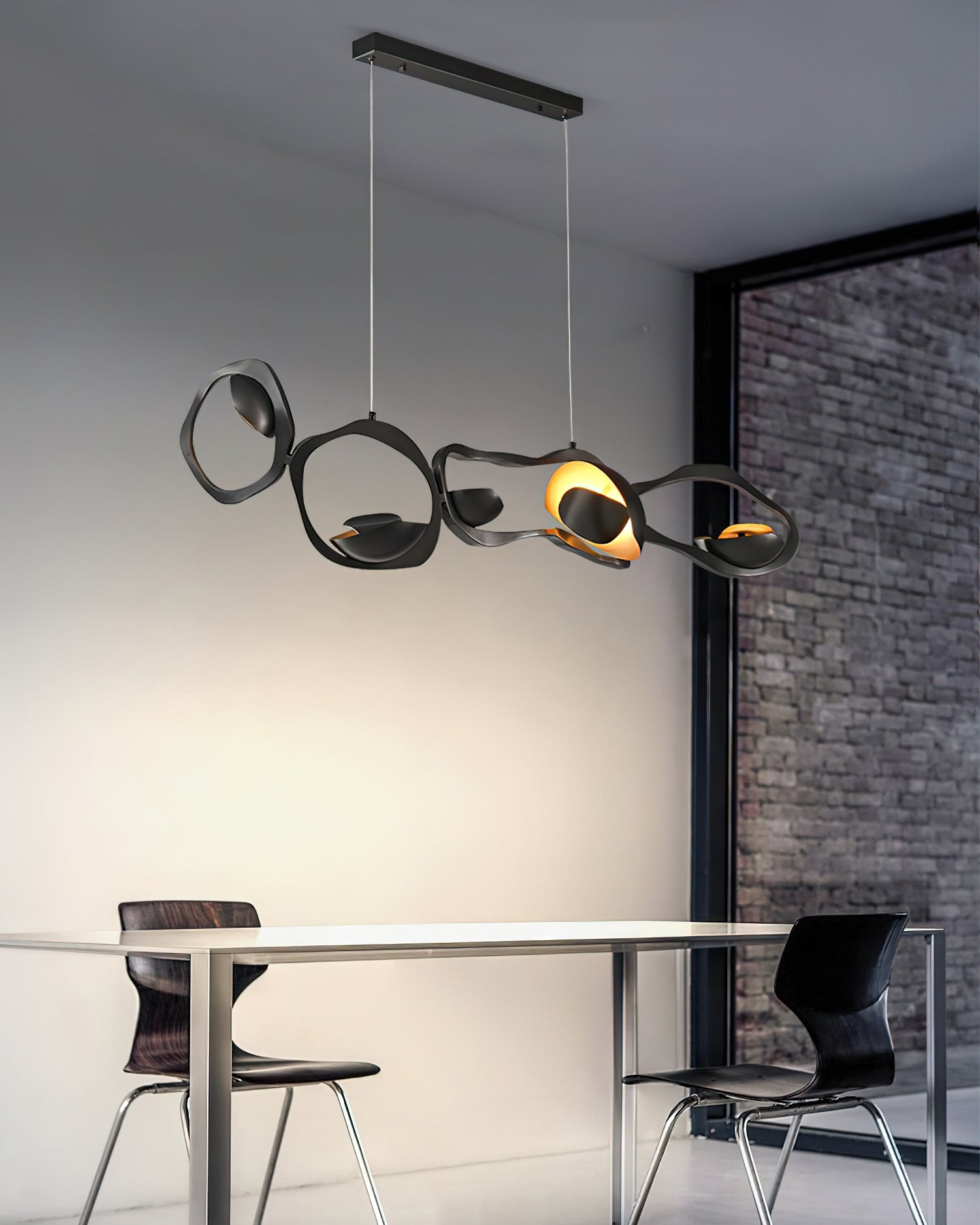 Emmett Chandelier - Modern Crystal Ceiling Light Fixture for Dining Room, Living Room & Bedroom | Elegant Home Decor Lighting | Energy Efficient LED Chandelier for Indoor Spaces