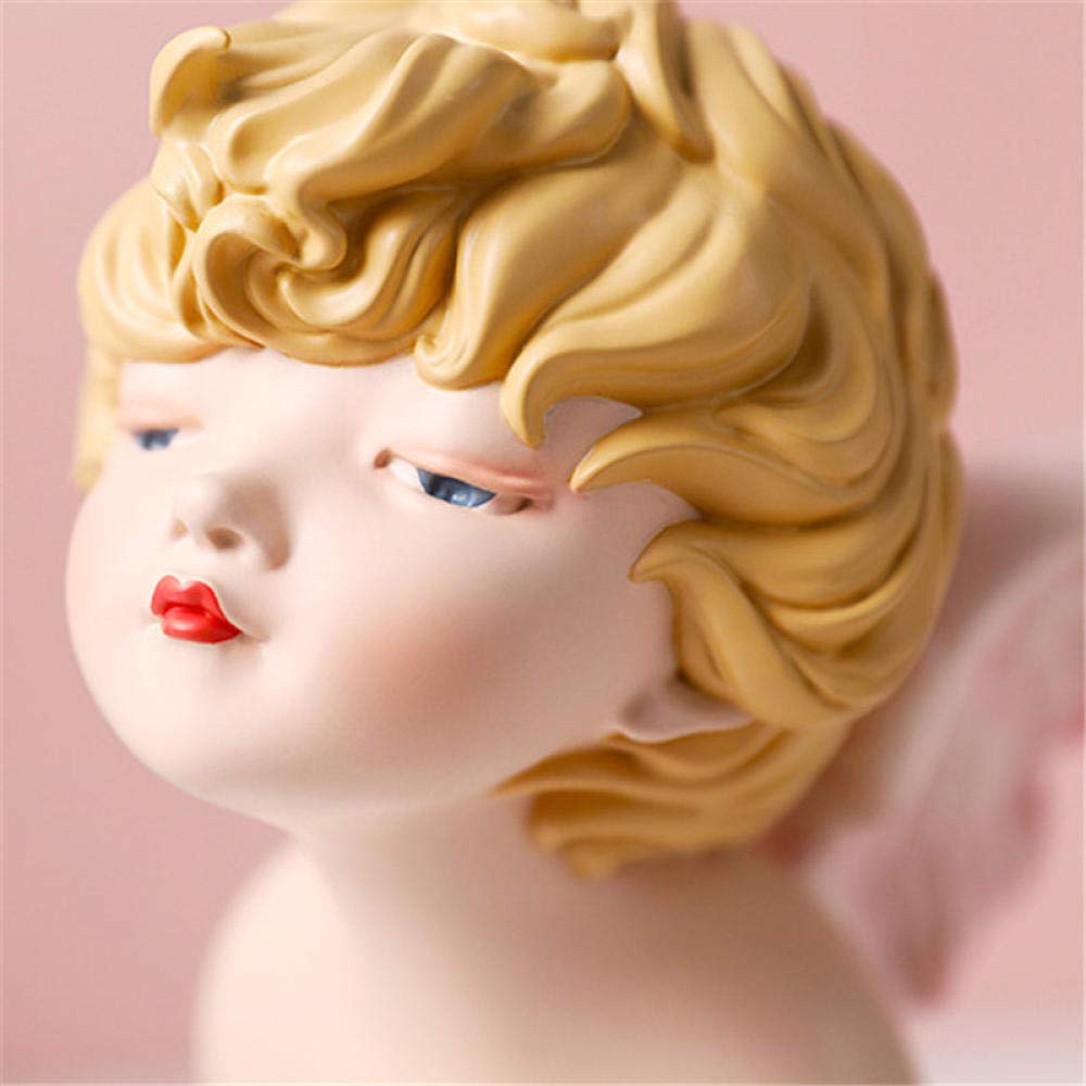 Nordic Cute Girl Statue - Modern Sculpture for Living Room, Office & Home Decor - Cartoon Figurine for Bookshelf, Desk & Gift Giving