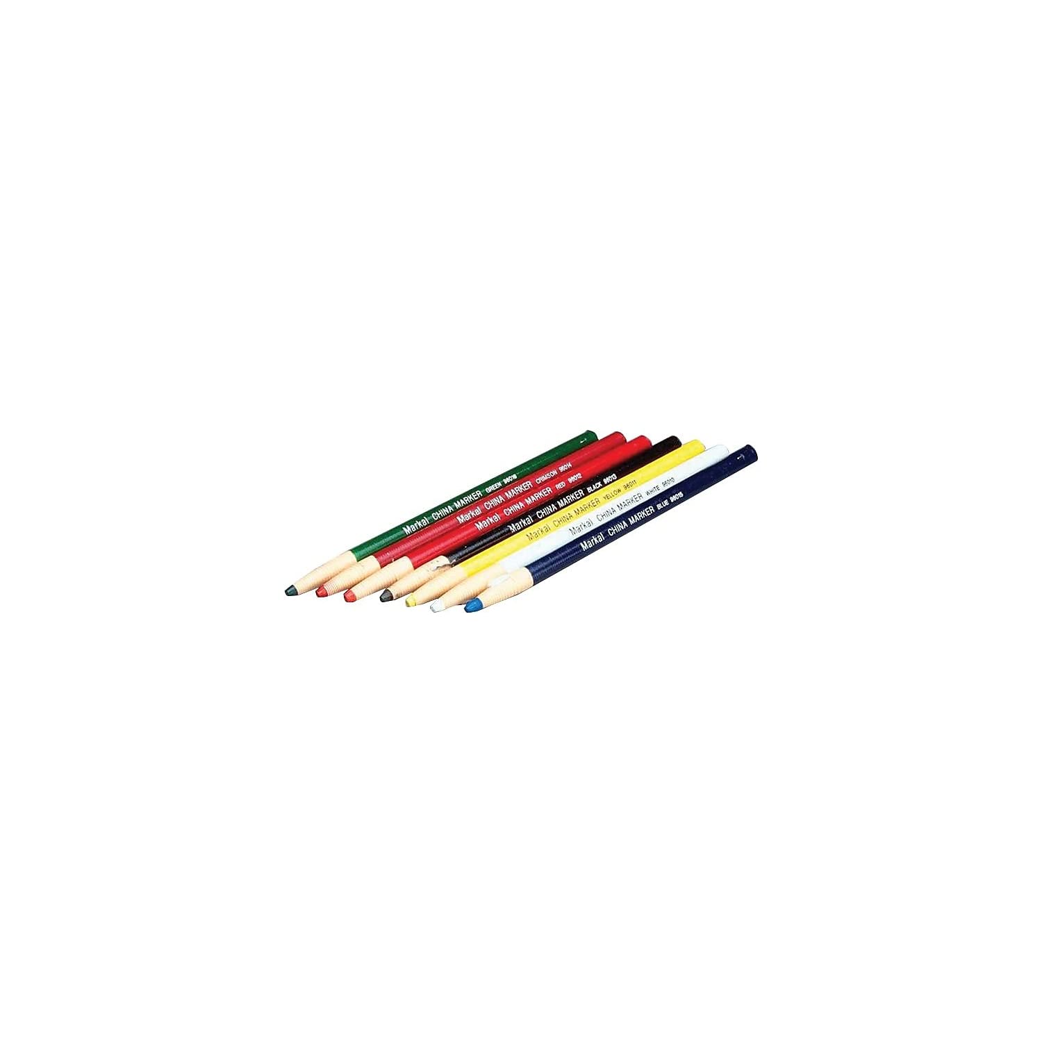 Markal 96012 China Marker - Red Industrial Wax Pencil for Metal, Glass & Wood - Perfect for Construction, Welding & DIY Projects