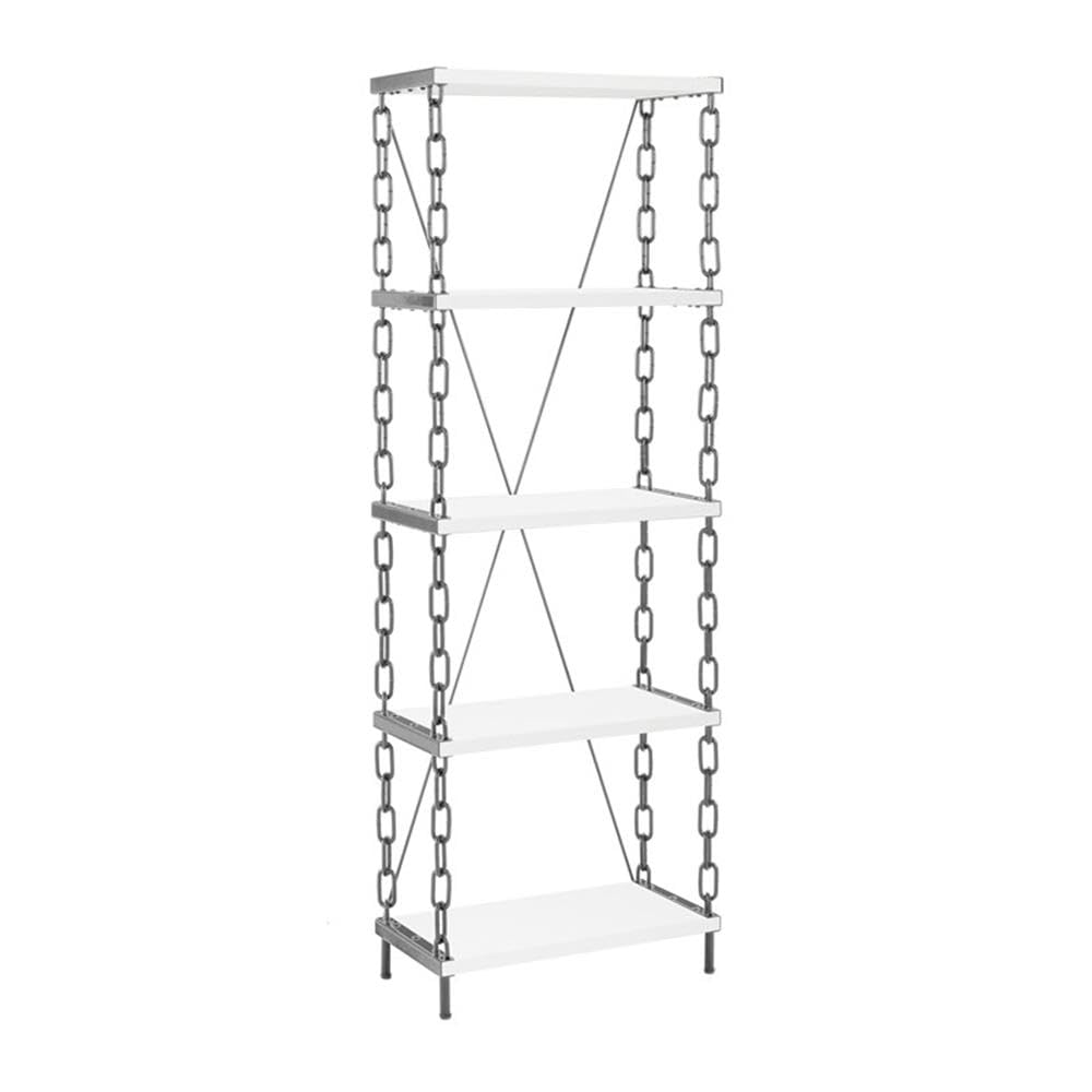 Modern White Wood Bookcase - Stylish Storage for Home Office, Living Room & Bedroom Organization