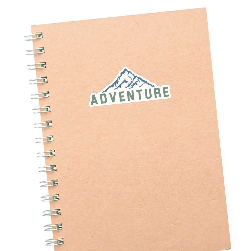 Adventure Sticker Decal - Waterproof Vinyl Decals for Laptops, Cars & Outdoor Gear - Perfect for Travel, Camping & Adventure Enthusiasts