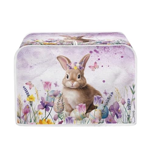 Easter Rabbit Purple Floral