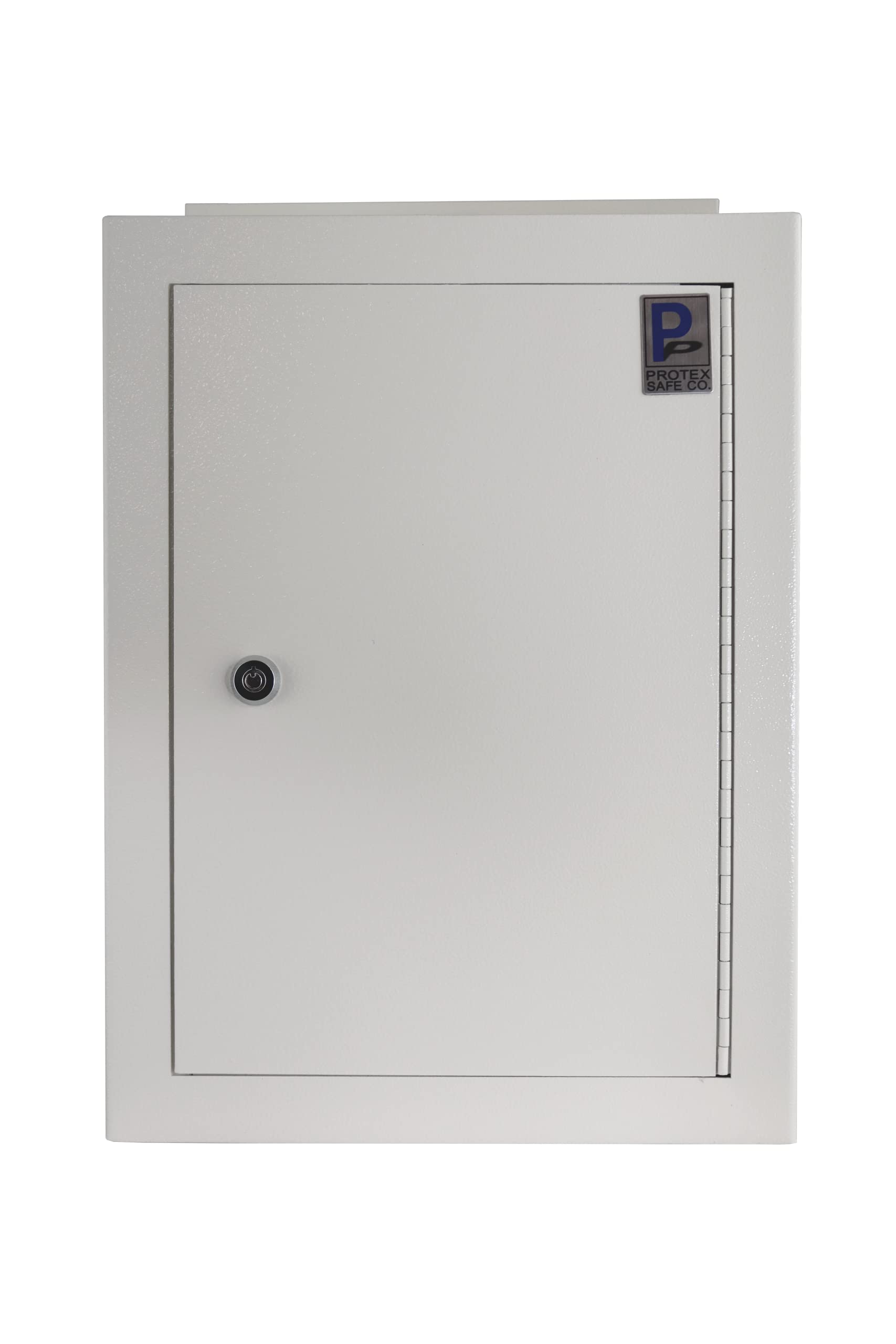 Protex MDL-170 Secure Wall/Door Drop Box for Keys, Car Remotes, Cash & Mail - Heavy Duty Double Steel Door with Metal Baffle & Adjustable Chute - Perfect for Home, Office & Commercial Security Use