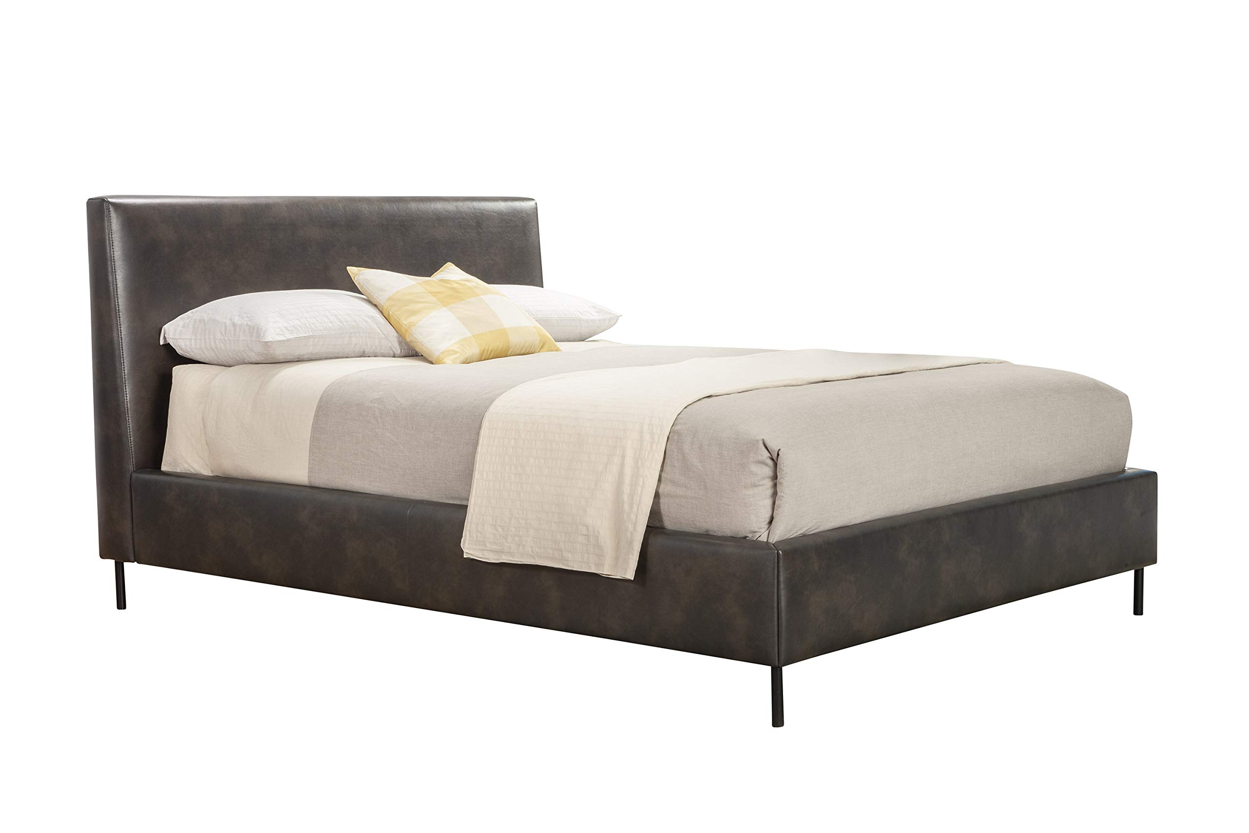 Sophia Full Size Platform Bed Frame - Modern Alpine Furniture for Bedroom, Dorm, Guest Room - Sturdy Wooden Slat Support & Easy Assembly