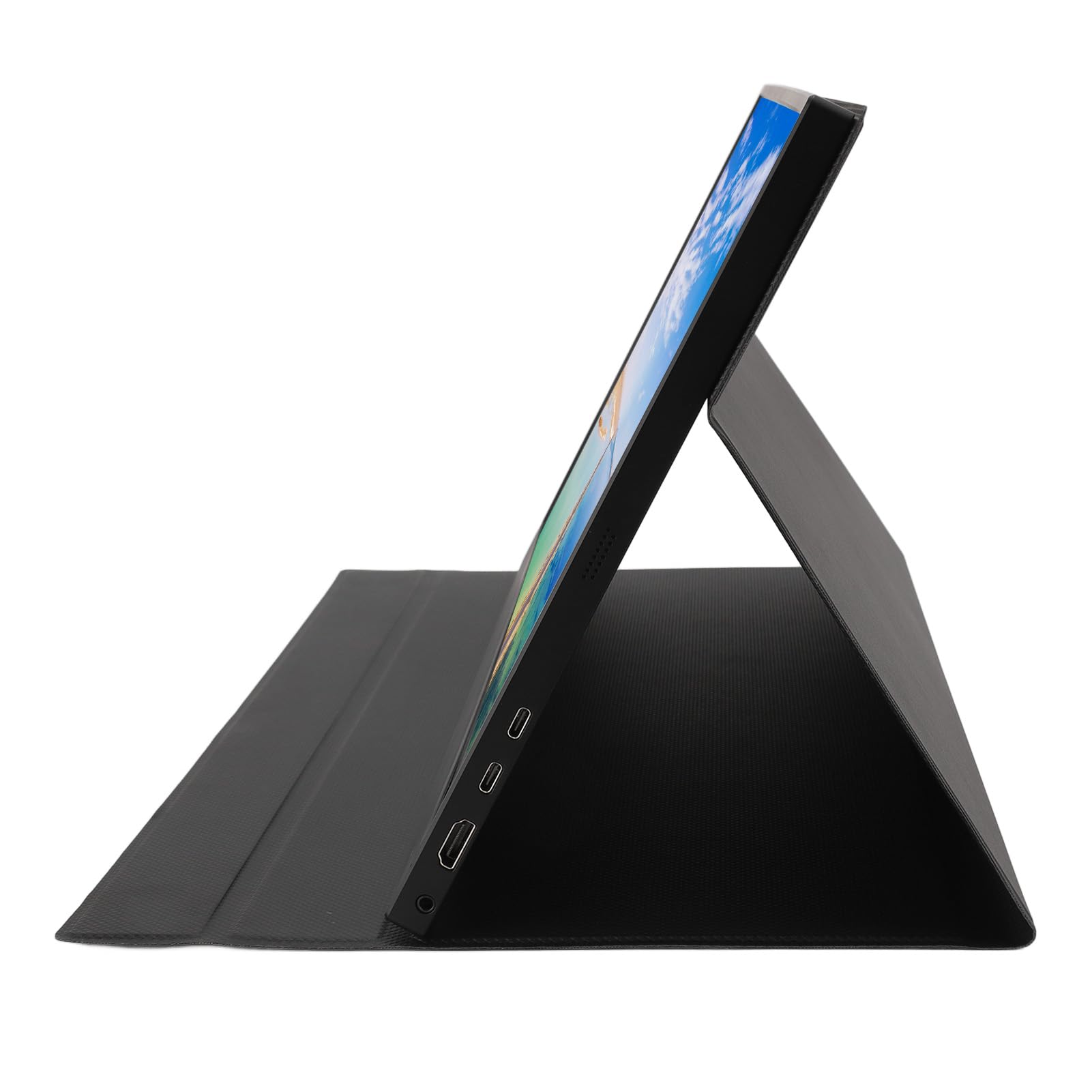 17.3 Inch Portable Monitor with HDMI USB-C 2.5K Resolution, 16:9 IPS External Display for Laptop with Adjustable Stand & VESA Mount - Perfect for Gaming, Work, and Travel