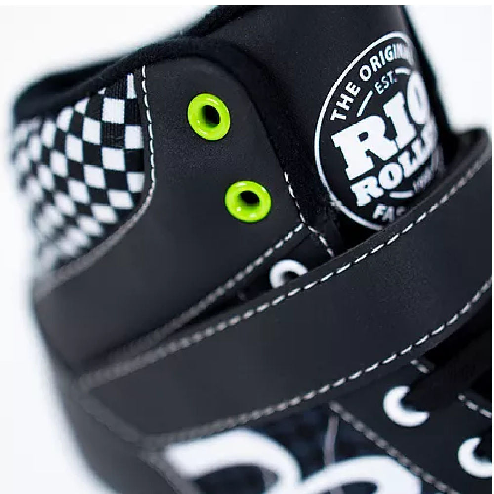 Rio Mayhem II Black Roller Skates for Women & Men - Outdoor & Indoor Quad Skates with Comfortable Padding - Perfect for Rink, Park, Street Skating & Roller Derby