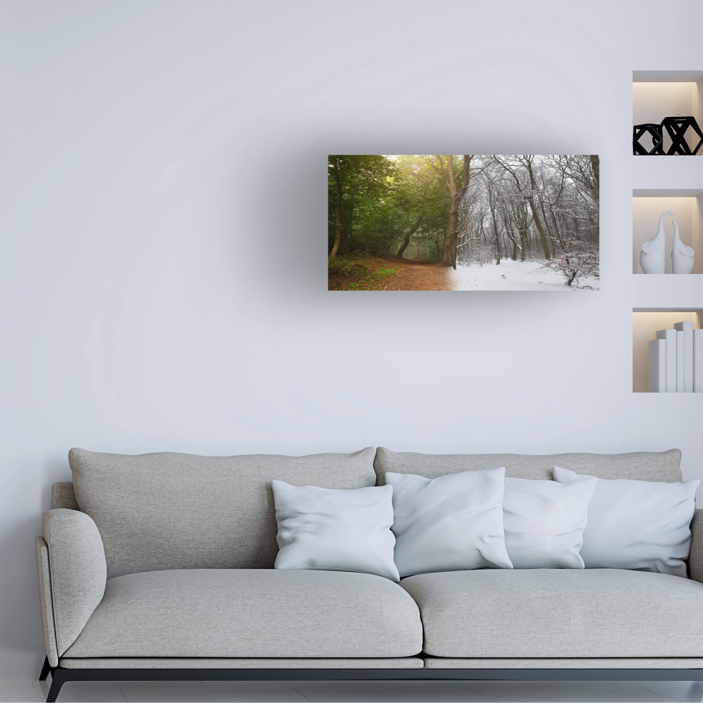 Leif Londal 'I Can Not Decide' Canvas Wall Art - Modern Abstract Painting for Living Room, Bedroom & Office Decor