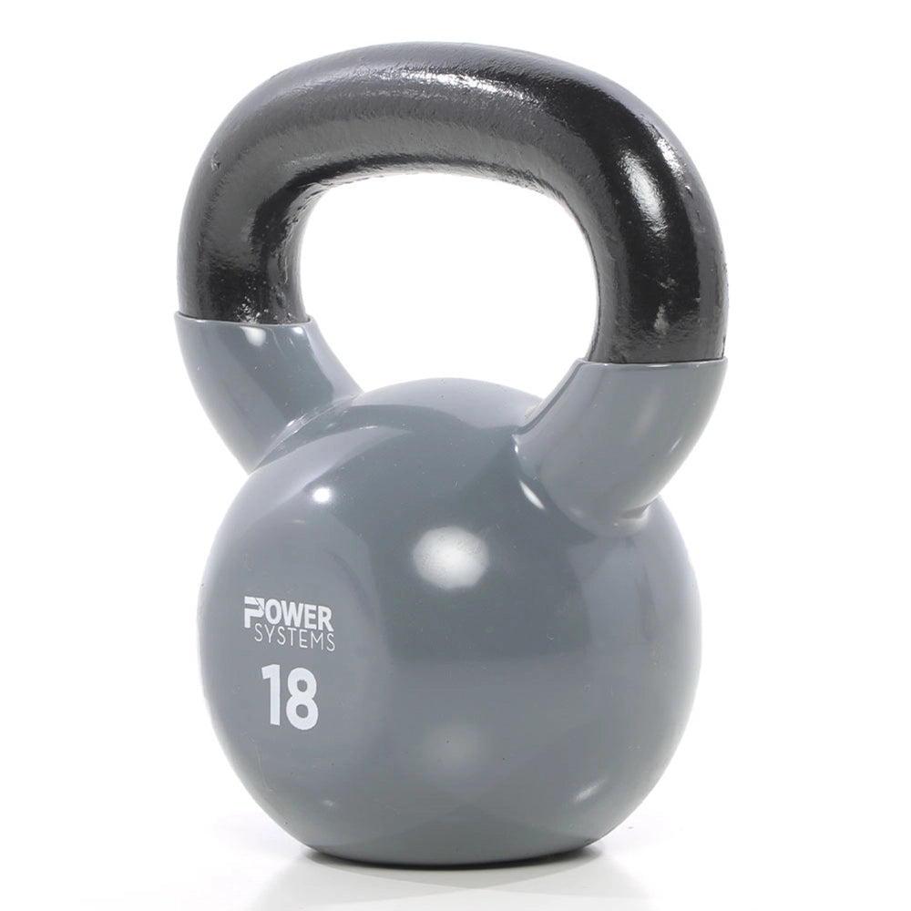 Premium Kettlebell for Strength Training - Power Systems Prime Cast Iron Kettlebell for Home Gym, CrossFit & Functional Fitness Workouts