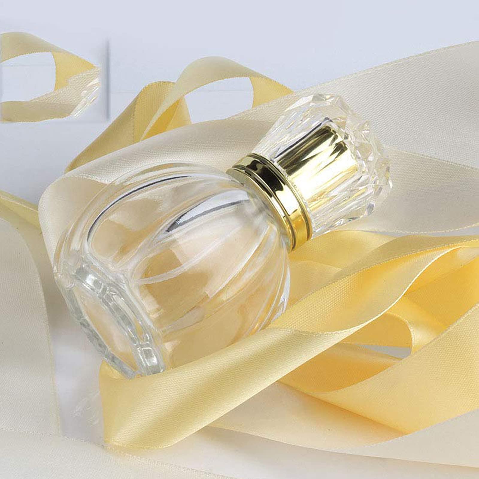 50ML (1.7 OZ) Refillable Glass Perfume Atomizer Bottle - Travel Size Empty Spray Bottle for Fragrance, Essential Oils & Cologne | Perfect for Airplane Carry-On, Gym Bag & Purse Organizer