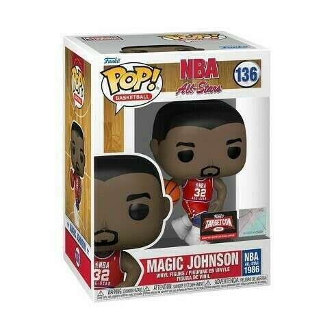 Magic Johnson Funko Pop! NBA All-Stars 2022 Target Exclusive - Collectible Vinyl Figure for Basketball Fans & Sports Memorabilia Enthusiasts - Perfect for Display, Gifts, and Home Decor