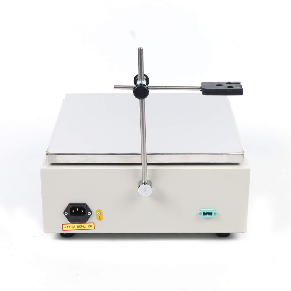 110V Magnetic Hot Plate Stirrer with Temperature Control & Timing - Lab Heating Mixer for Constant Temperature Stirring, Max 10L Capacity - Ideal for Chemistry Experiments, Lab Research & Scientific Mixing