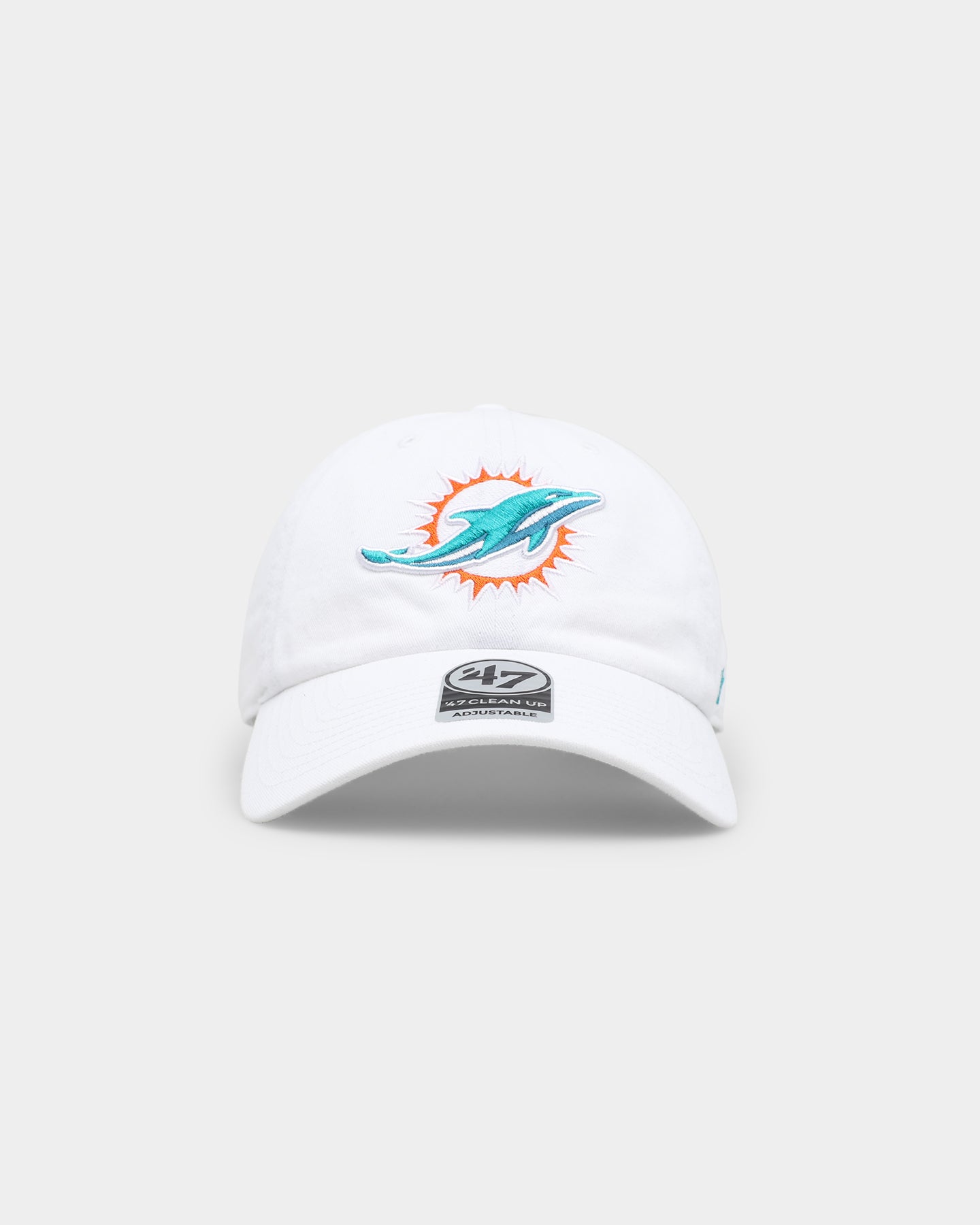 Miami Dolphins '47 Clean Up Adjustable Strapback Hat - White - Perfect for Game Day, Tailgating & Casual Wear