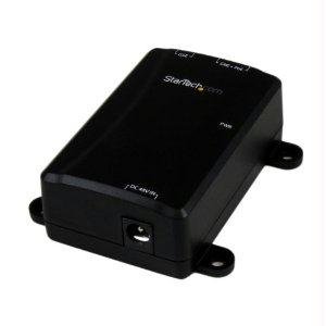 Startech Gigabit PoE Injector - Power Over Ethernet Adapter for Single Device - 802.3af Compliant - Network Power Supply for IP Cameras, VoIP Phones, Wireless Access Points - Ideal for Office & Home Security Systems