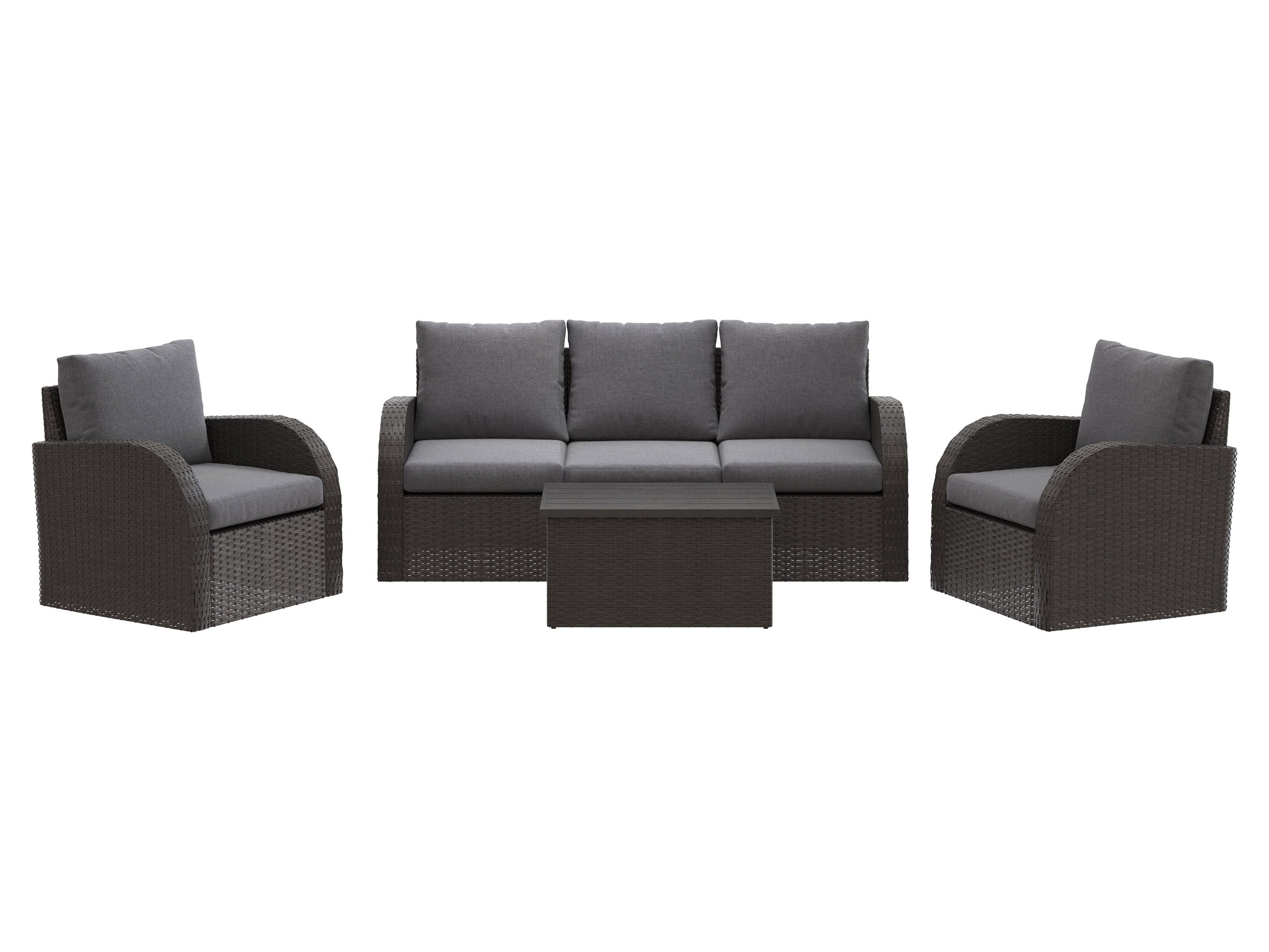 Premium 6-Piece Outdoor Patio Sofa Set - Waterproof Wicker Furniture with Cushions for Garden, Backyard, Poolside & Deck - Comfortable All-Weather Lounge Seating