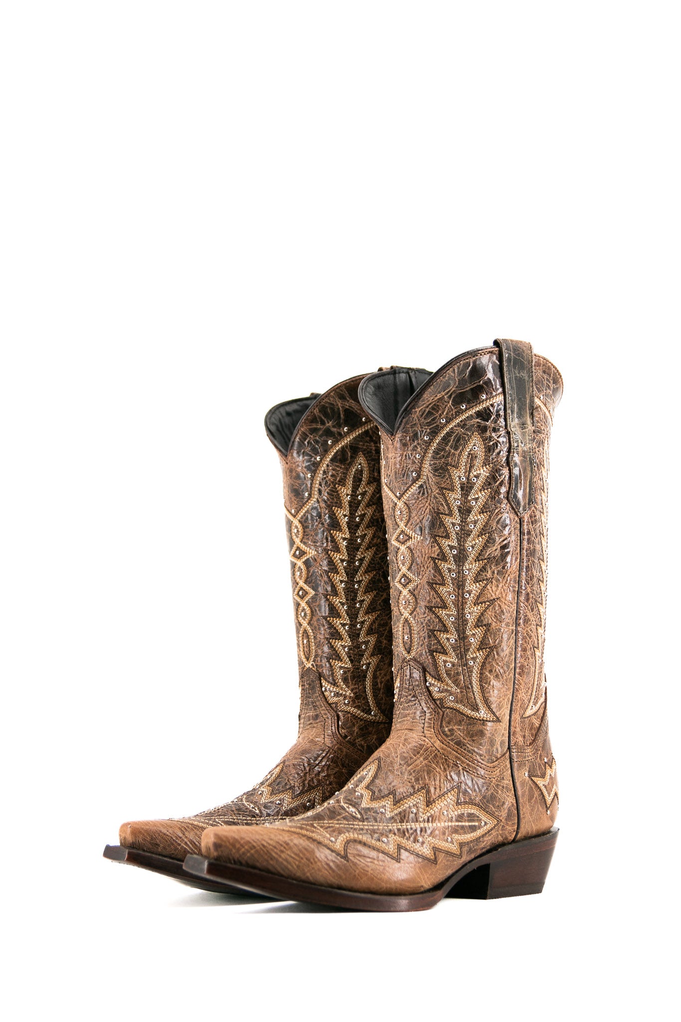 Rosario Snip Toe Cowgirl Boots - Western Style Leather Ankle Boots for Women | Perfect for Country Dancing, Rodeo Events & Fashion Outfits