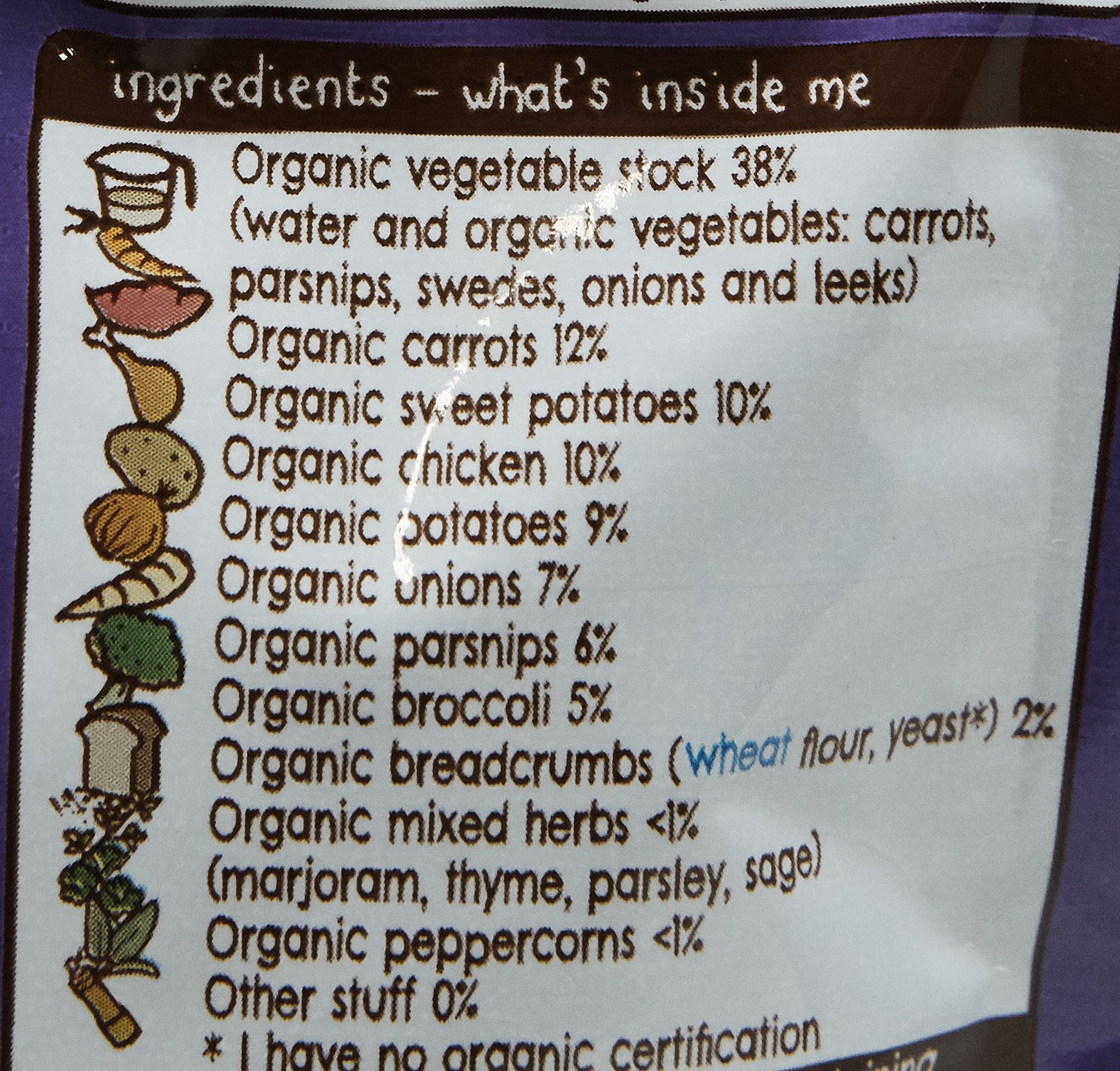 Ella's Organic Cherry Chicken Dinner 130g - Healthy Baby Meal
