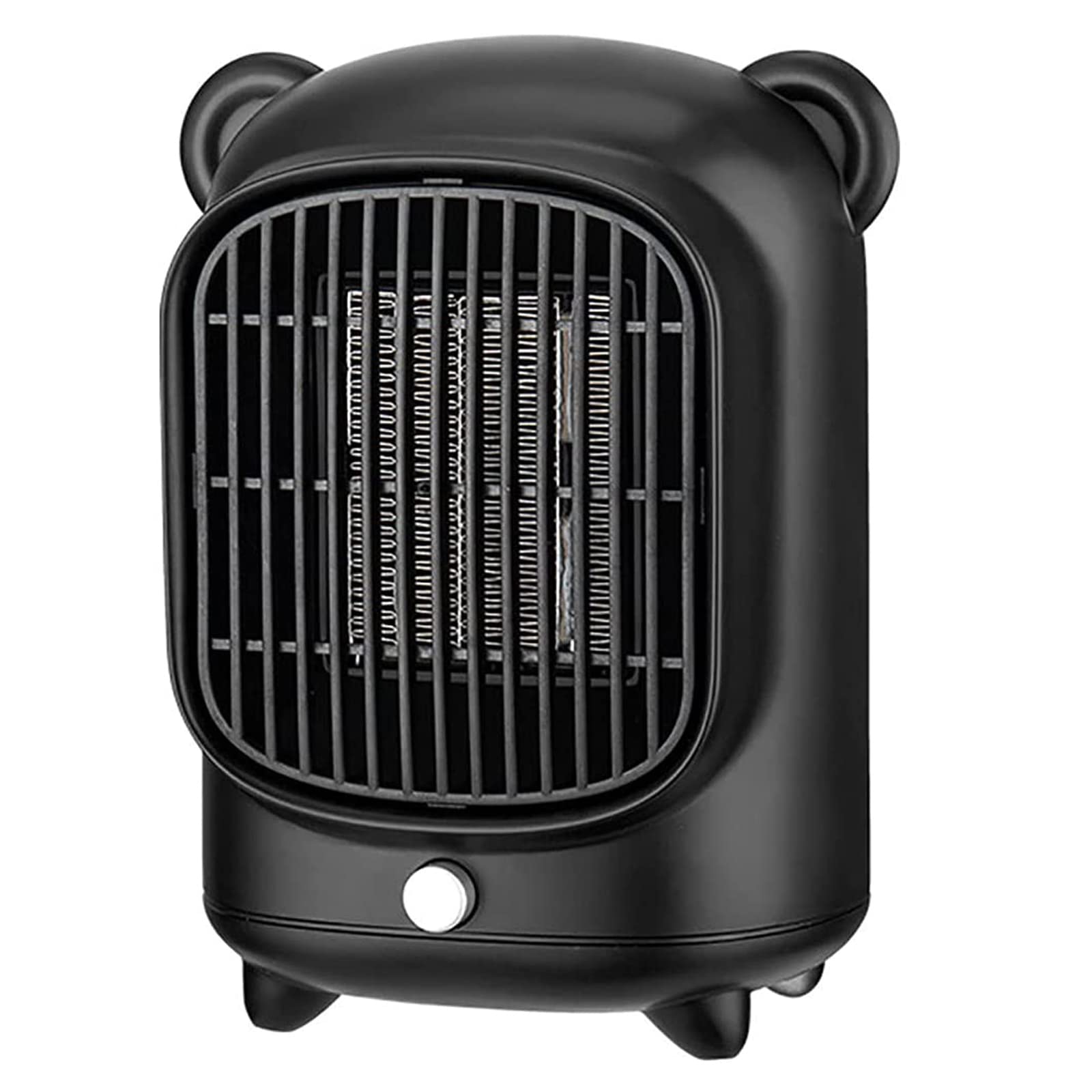 FAMYNGL Mini Desk Heater - Compact Portable Space Heater with Tip-Over & Overheat Protection, Quiet Personal Heater for Office, Bedroom & Indoor Use (Black/Green) | Perfect for Home Office, Dorm Rooms & Small Spaces