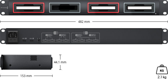 Blackmagic MultiDock 10G - High-Speed 4K Media Storage Dock for Video Editing | Perfect for Film Production & Post-Production Workflows