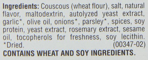 Near East Pearled Couscous, Roasted Garlic & Olive Oil Flavor, 4.7 oz (Pack of 6) - Perfect for Mediterranean Meals, Quick Lunches & Healthy Side Dishes