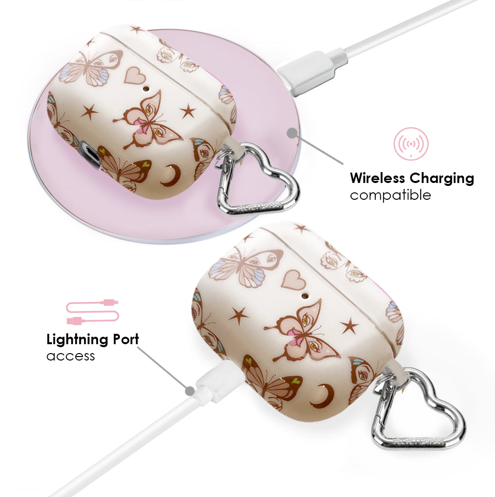 Bratz Butterfly Design AirPod Case - Stylish Protective Cover for Apple AirPods 1/2/3 Pro - Trendy Accessory for Music Lovers & Fashion Enthusiasts - Perfect for School, Work, Travel & Daily Use